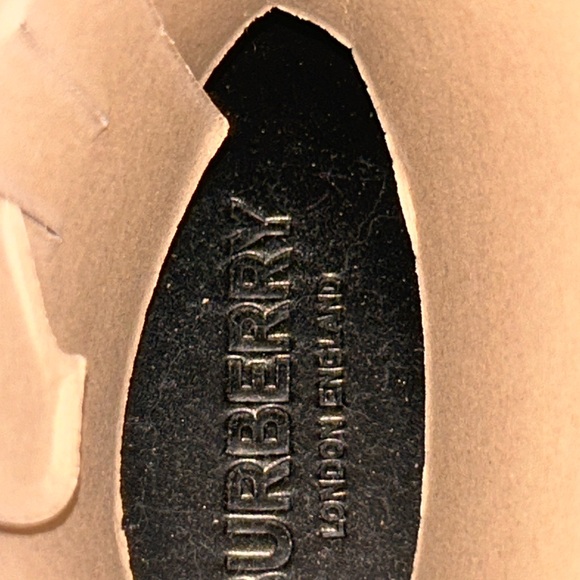 Burberry Holloway Nova Check Belted Rubber Canvas Rain Boots - Picture 3 of 11